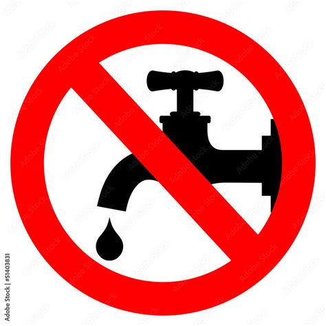 Save water, turn off tap Stock Vector | Adobe Stock