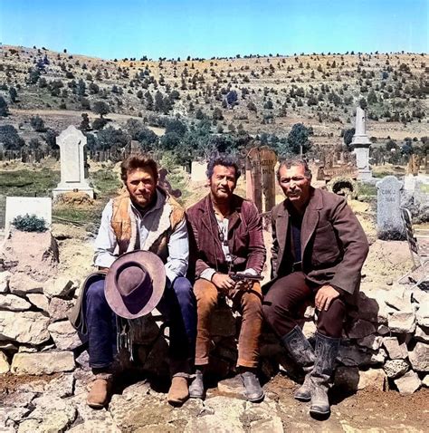 Clint Eastwood, Lee Van Cleef & Eli Wallach photographed at Sad Hill ...