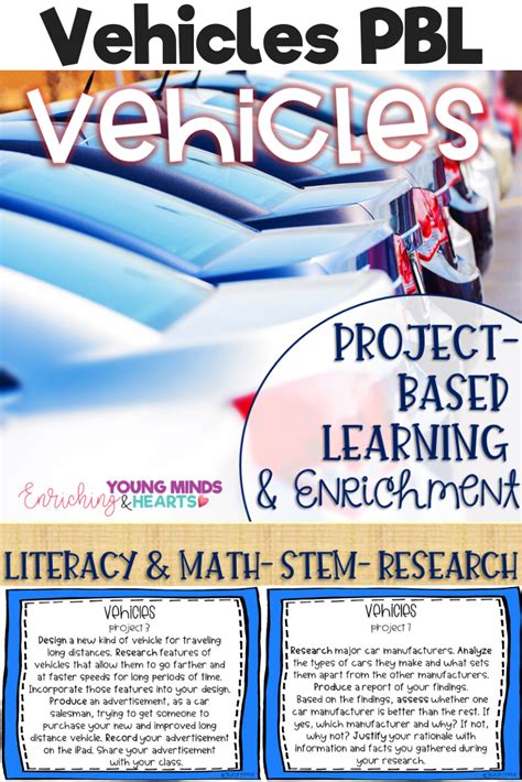 Vehicles Themed Makerspace Project Based Learning and Enrichment Task ...