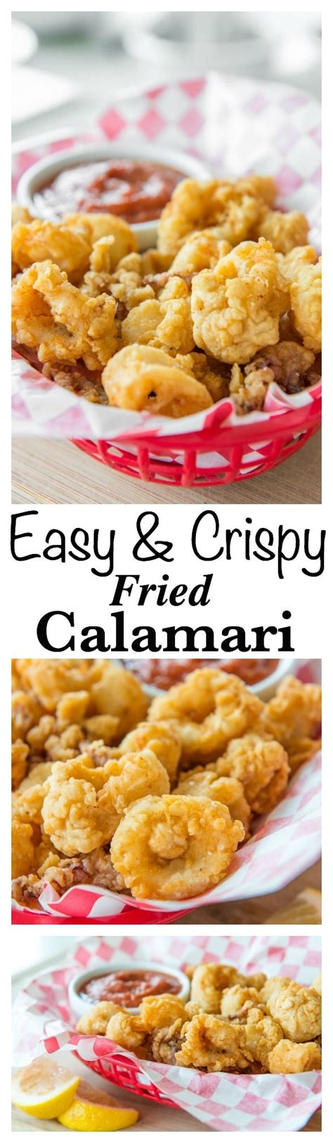 Crispy Fried Calamari is easy to make at home! This recipe gives the ...