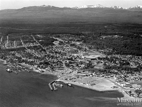 Aerial view of downtown Campbell River | Campbell River Museum - Photo Gallery