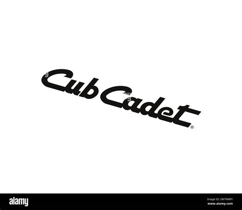 Cub Cadet, rotated logo, white background B Stock Photo - Alamy