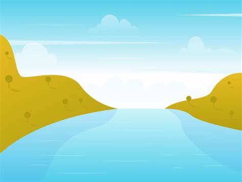 Lake Vector Illustration - Frebers