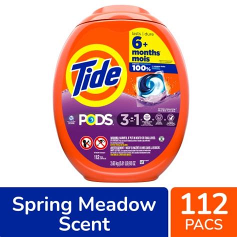 Tide Pods Spring Meadow Laundry Detergent Pods, 112 ct - Kroger