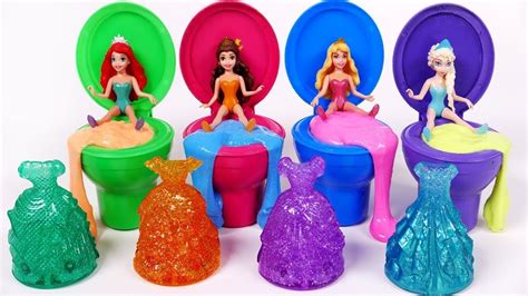 Learn Colors with Disney Princess Slime Surprise Toys for Kids - BabyColor Videos 2018 - YouTube