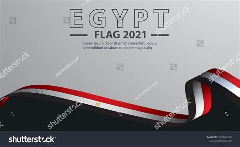 Egypt Flag New Design 2021 Stock Vector (Royalty Free) 1821602288 ...