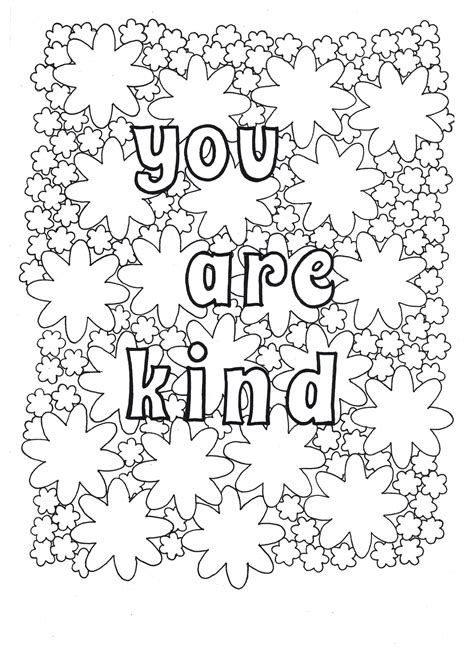 Kindness Coloring Pages - Best Coloring Pages For Kids