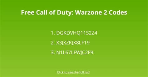 35+ Free Call of Duty Warzone 2 Redeem Codes - Followchain