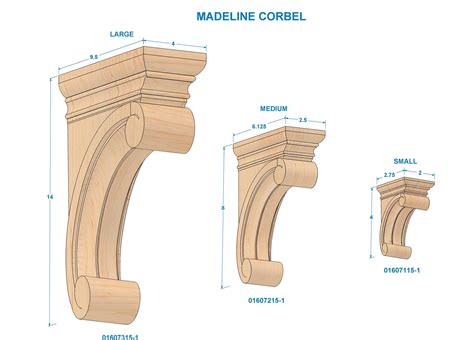 Designs Of Distinction 14 Inch Madeline Corbel | Van Dyke's Restorers