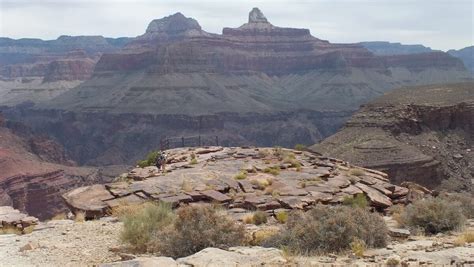 Hiking Bright Angel Trail to Plateau Point at the Grand Canyon