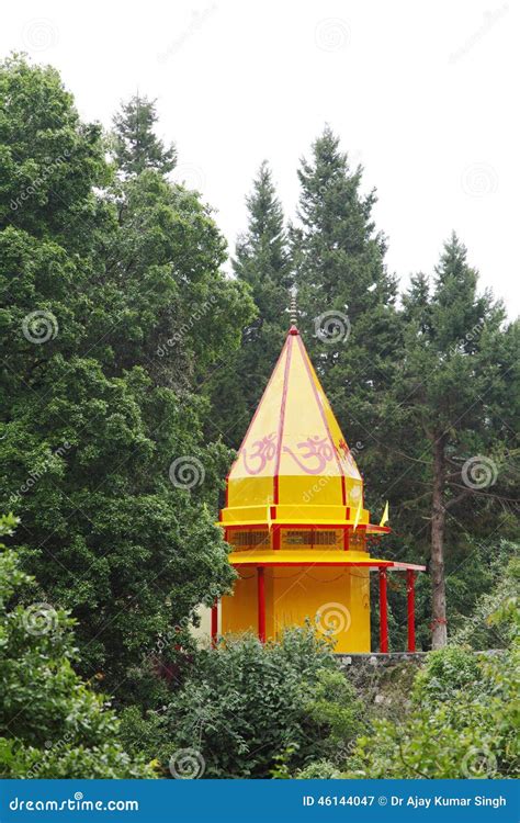 Beautiful Temple Near Nainital Stock Image - Image of water, structure ...