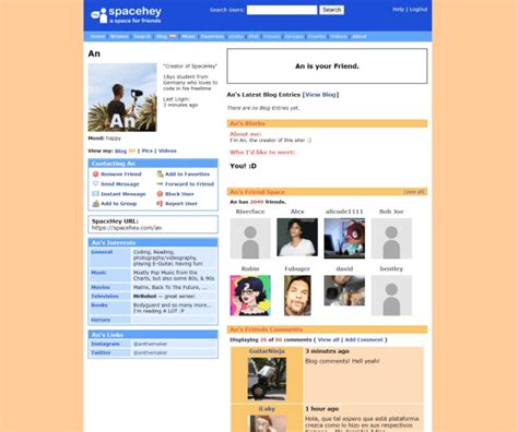 SpaceHey: Take a break from Facebook with this MySpace clone