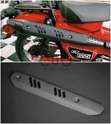 EXHAUST GUARD HONDA CT125 HUNTER 2020 - 2021 BLACK TRAIL HEAT SHIELD PIPE COVER | eBay