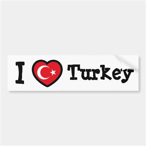 Turkey Flag Bumper Sticker | Zazzle