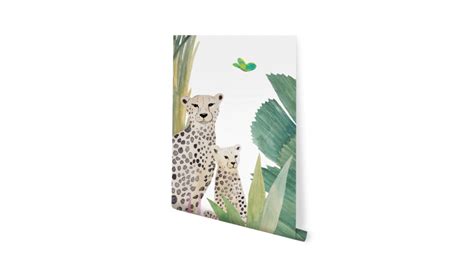 Jungle with animals, a wallpaper mural for nursery | Wallco