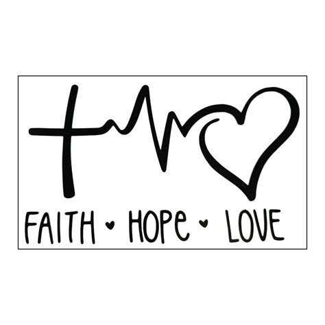 Faith – Hope – Love Sticker Decal – The Civil Right