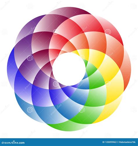 Rainbow Circle Logo stock vector. Illustration of frame - 120099963