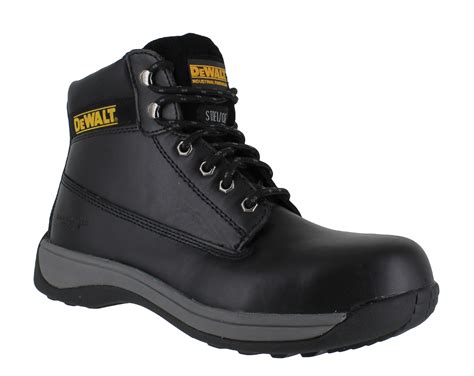 Mens DeWalt Apprentice Leather SB Safety Steel Toe Lace Up Boots Sizes ...