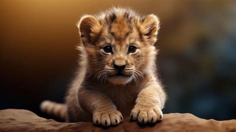 Premium AI Image | Stunning Lion Cub Wallpaper For Your Desktop