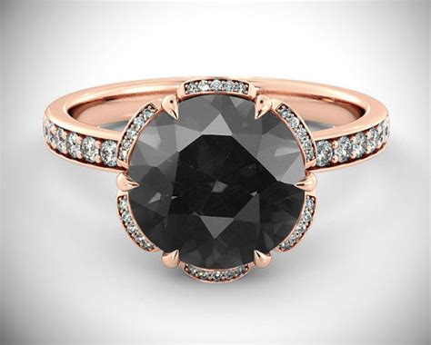 43 Unique Black Diamond Engagement Rings You Can Buy!