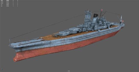 Japanese battleship Musashi 3D model | CGTrader