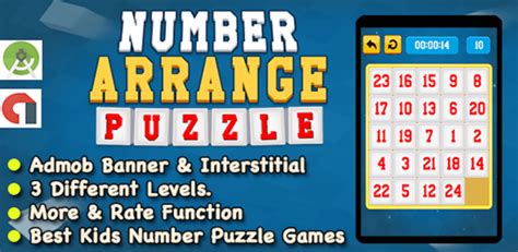 Number Sliding Puzzle Game For Kids & Adults + Ready For Publish