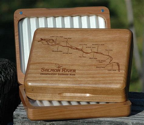 SALMON RIVER Douglaston Run River Map Fly Box Custom - Etsy | Fish artwork, Custom boxes, Fly box