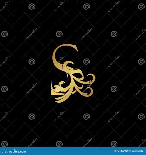 Elegant Luxury Letter S Golden Logo Vector Design, Alphabet Font in Art ...