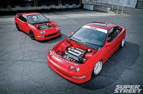 acura, Integra, Cars, Coupe, Red, Modified