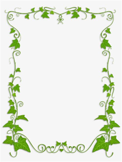 Common Ivy Plant Vine Clip Art - Ivy Border Clipart Transparent PNG ...