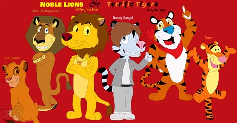 My Favorite Lions and Tigers by JustinandDennis on DeviantArt