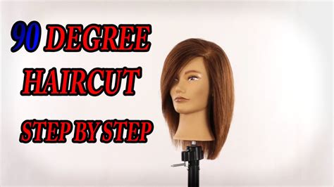 90 degree haircut step by step tutorial - YouTube