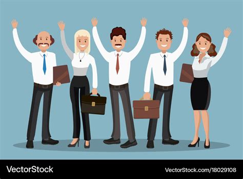 Office staff Royalty Free Vector Image - VectorStock