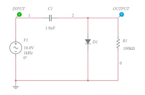 Clamper Circuit - Multisim Live