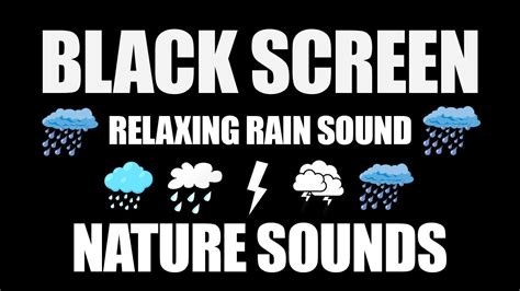 Black Screen Relaxing rain sound for relaxation !!! - YouTube