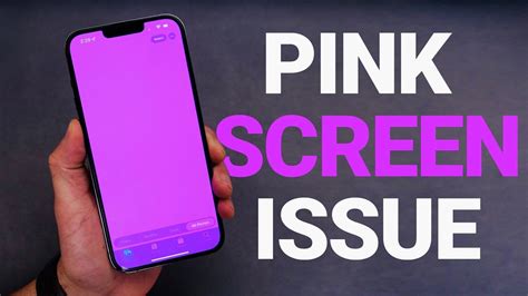 iPhone Pink Screen issue? - YouTube