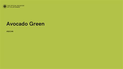 Avocado Green color - #B2C248 - The Official Register of Color Names