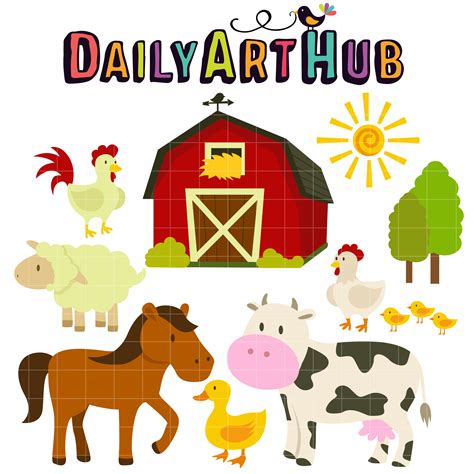 Farm Animals Clip Art Printables