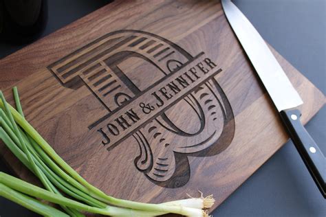 Western Monogrammed cutting board Personalized by LetsEngraveIt