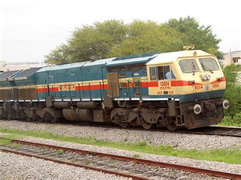 * Indian Railway * Twin WDG4 class Diesel Locomotive at Malkajgiri ...