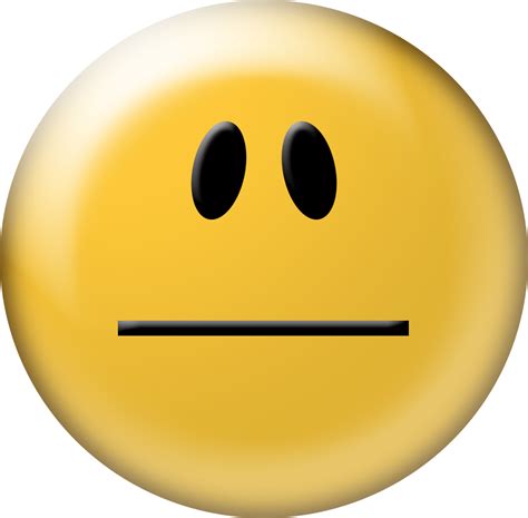 Straight Face Emoji Transparent Background / Library of jpg library stock not happy not sad ...