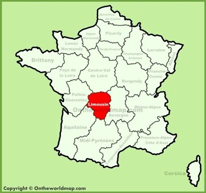 Limousin Maps | France | Maps of Limousin