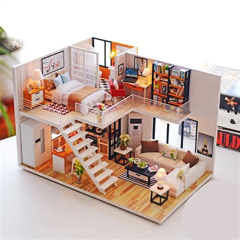 Diy Miniature House Kits Uk - Seattle Cottage Dollhouse Miniature DIY ...