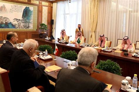 Iran and Saudi Arabia agree to restore ties at talks in Beijing