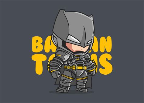 cute Batman illustration, icon vector, flat cartoon style. 16005912 ...