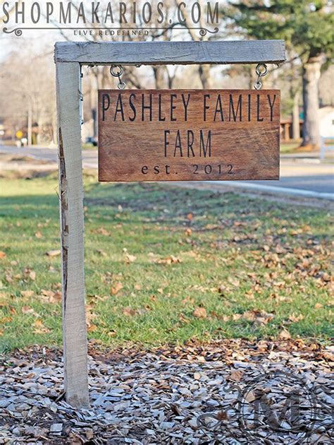 Custom Outdoor Sign, Yard Sign, Personalized Yard Sign, Driveway Sign | Driveway sign, Farm ...