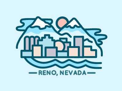 Reno, Nevada Skyline | Reno, Nevada, Reno nevada