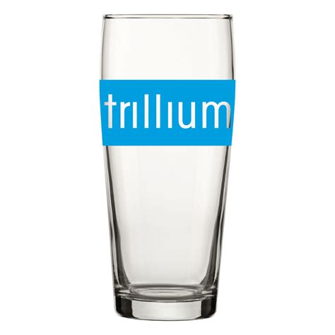 Trillium Wrap Logo 16oz. Pub Glass – Trillium Brewing Company