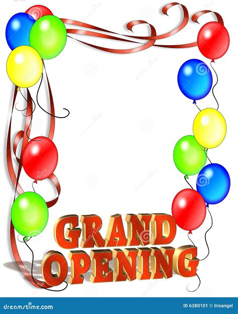 Grand Opening Sign Template Stock Image - Image: 6380101