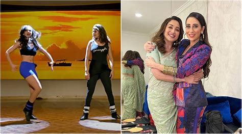 Karisma Kapoor and Madhuri Dixit bump into each other, fans call it a ...